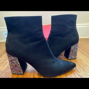 Betsey Johnson Kassie beaded heel dress bootie